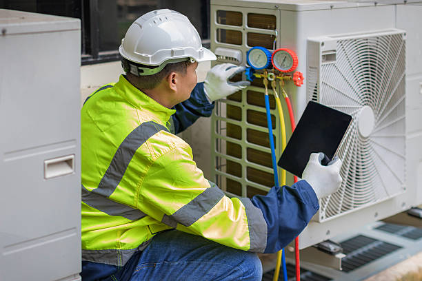 Professional Hvac technician working in Lester, AL